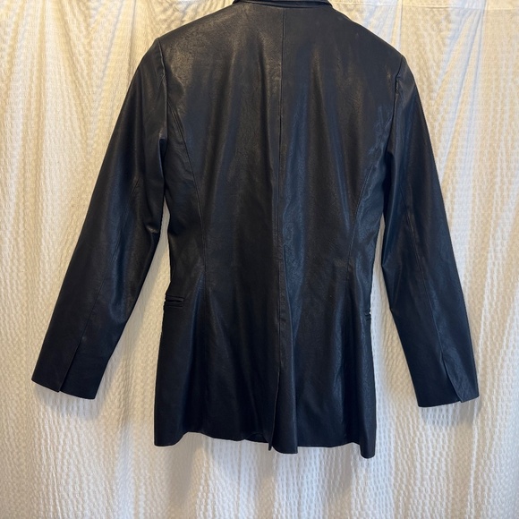 Anthropologie Blank NYC Faux Leather Black Blazer/Jacket Size Small - Picture 5 of 10